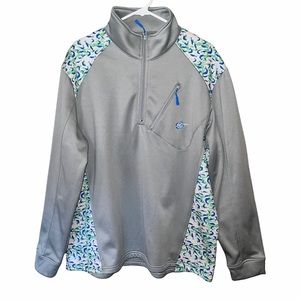 HEYBO XL Gaffer quarter zip pullover